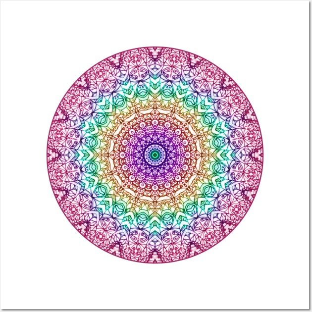 Mandala Mehndi Style G379 Wall Art by MedusArt